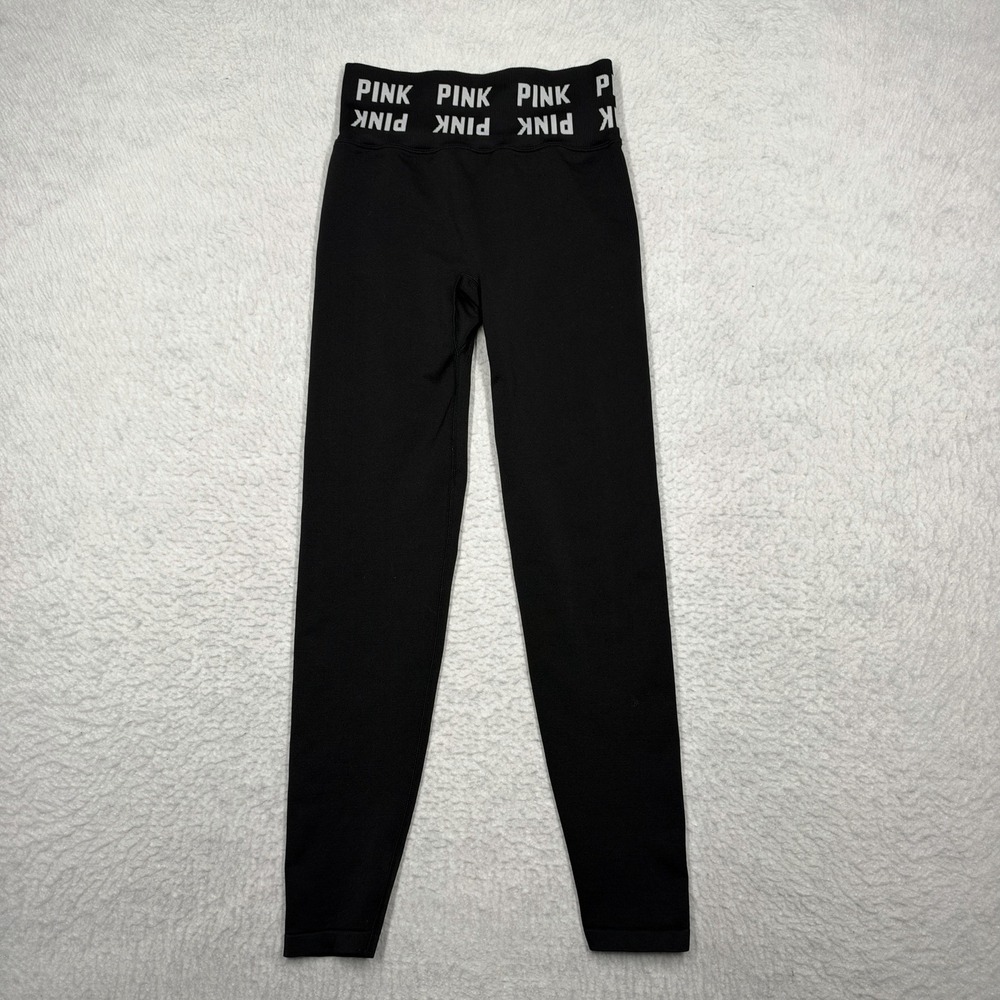 PINK Active by Victoria's Secret Yoga Leggings Black High Waist Women's Size XS